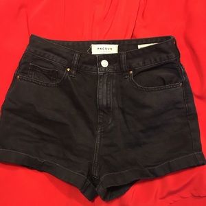 PacSun black mom shorts